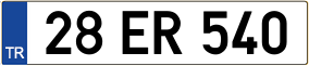 Trailer License Plate